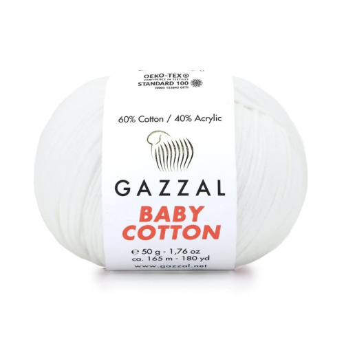 Baby cotton 3432 Белоснежный