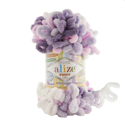 Puffy Color 6305 Фиалковый-розовый-белый