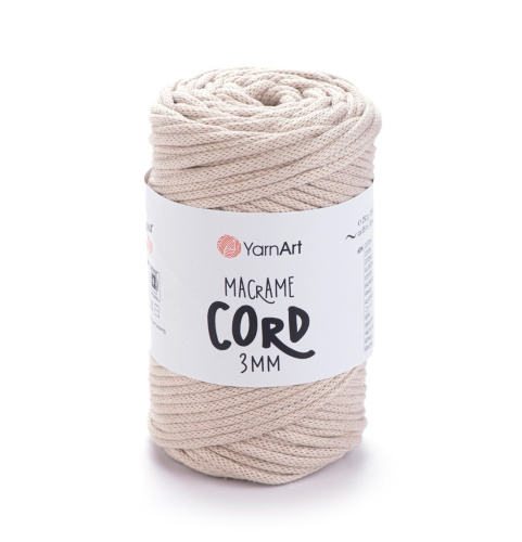 Macrame Cord 3mm 753 бежевый