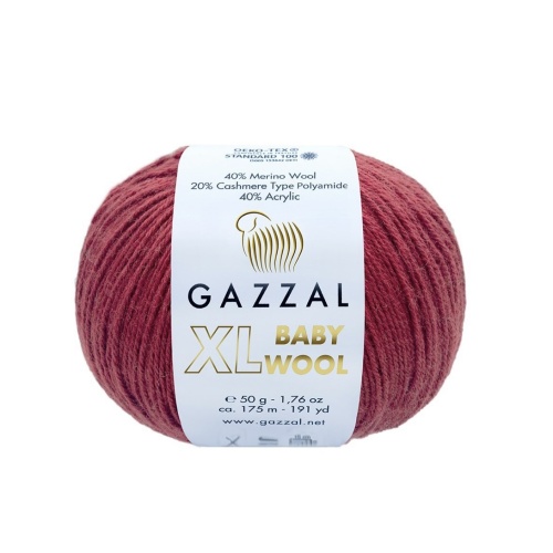Baby Wool XL 816 Темно красный