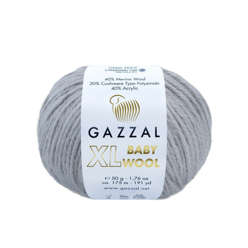 Baby Wool XL 817 Светло серый