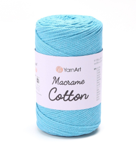 Macrame Cotton 763 Светлая бирюза