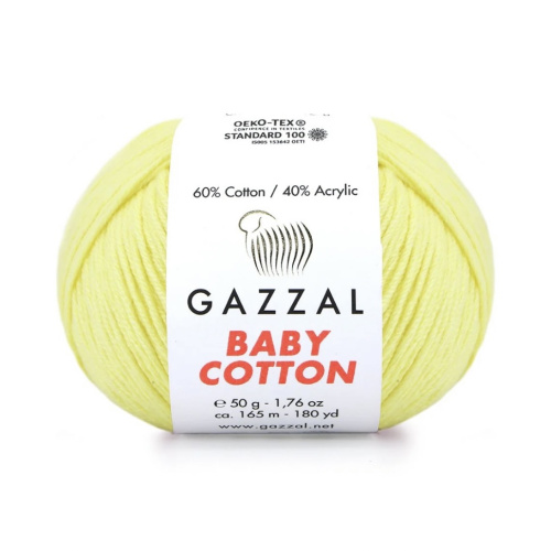 Baby cotton 3413 Бледно желтый